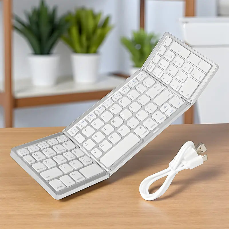 Teclado Inalámbrico Plegable: Convierte cualquier espacio en tu oficina portátil 🚀