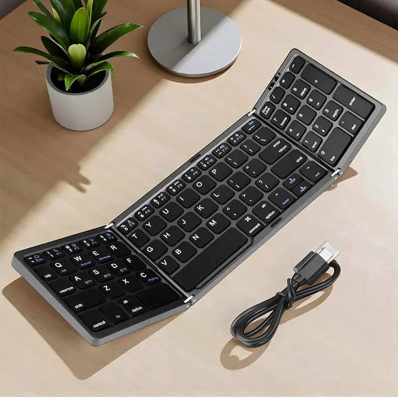 Teclado Inalámbrico Plegable: Convierte cualquier espacio en tu oficina portátil 🚀