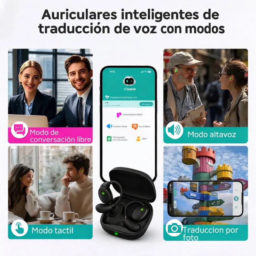 Auriculares con traductor de idiomas