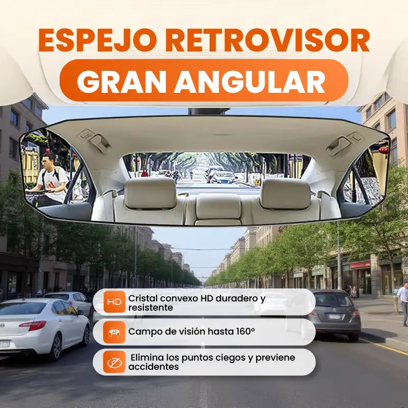Espejo Retrovisor Gran Angular HD – ¡Amplía tu vista y maneja más seguro!👓