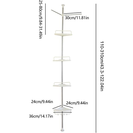 Organizador Esquinero de Ducha  🛁 – Almacena tus productos y disfruta de un baño organizado✨