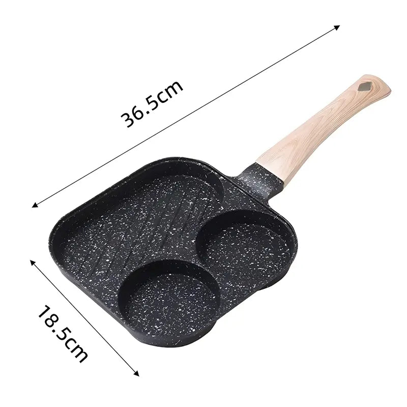 PROMO 2X1: Sartén de 3 espacios ¡Cocina todo a la vez y ahorra tiempo! 🍳