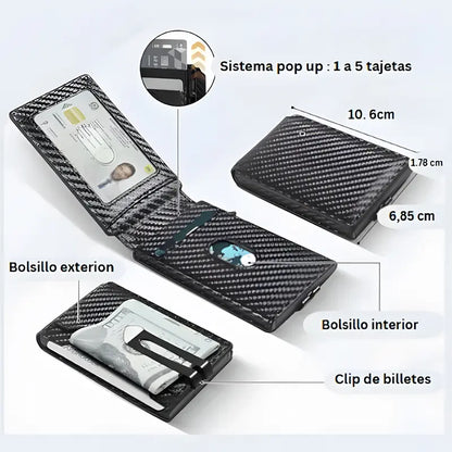 Billetera Inteligente con Rastreo para iPhone: Protege tus tarjetas y localízala en segundos 📲