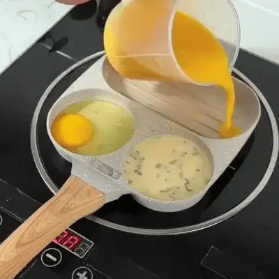 PROMO 2X1: Sartén de 3 espacios ¡Cocina todo a la vez y ahorra tiempo! 🍳